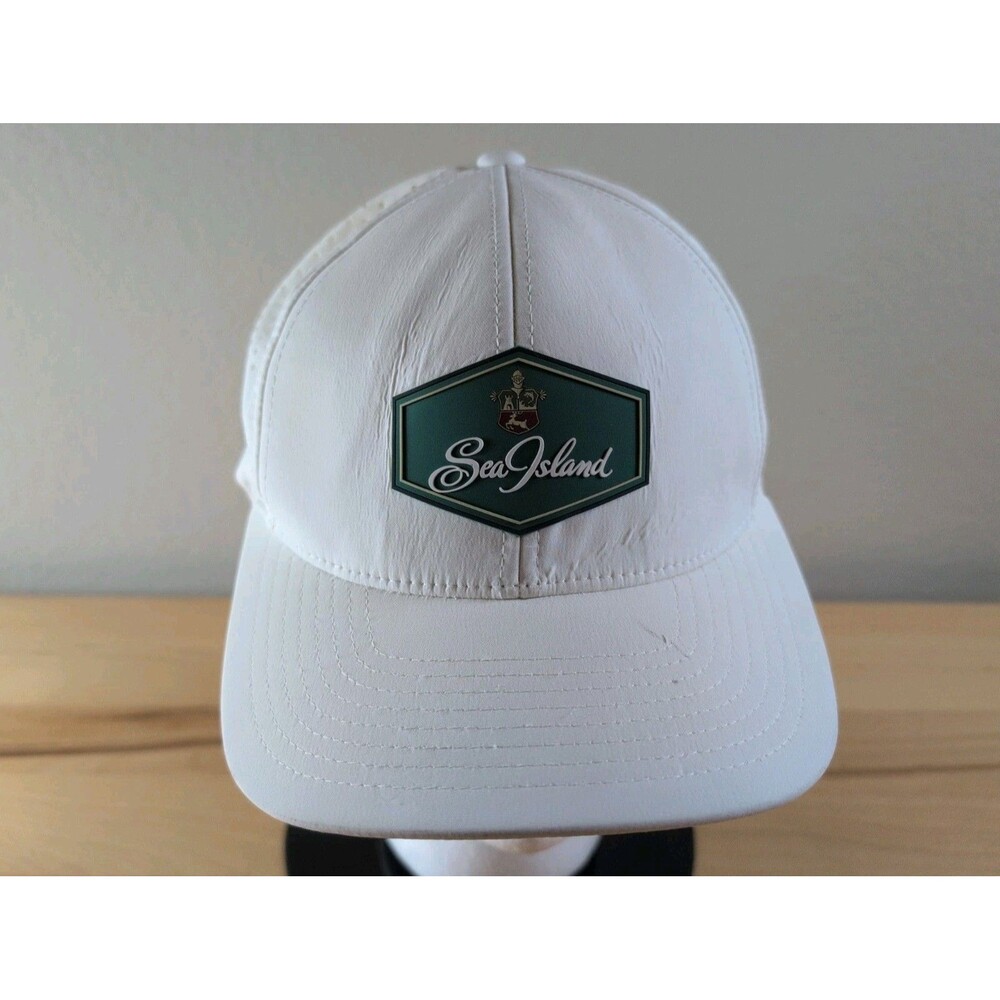 Sea Island Golf Resort Branded Bills White Golf Hat Men's Adjustable